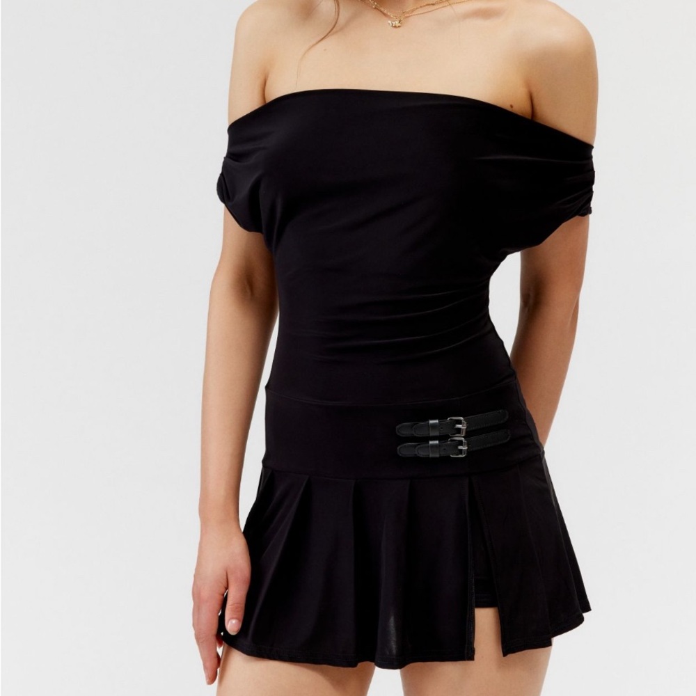 Urban Outfitters Off The Shoulder Knit Romper